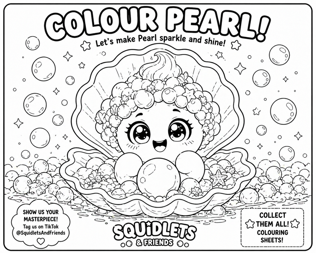 Foamy & Bubble Bay Colouring Sheets