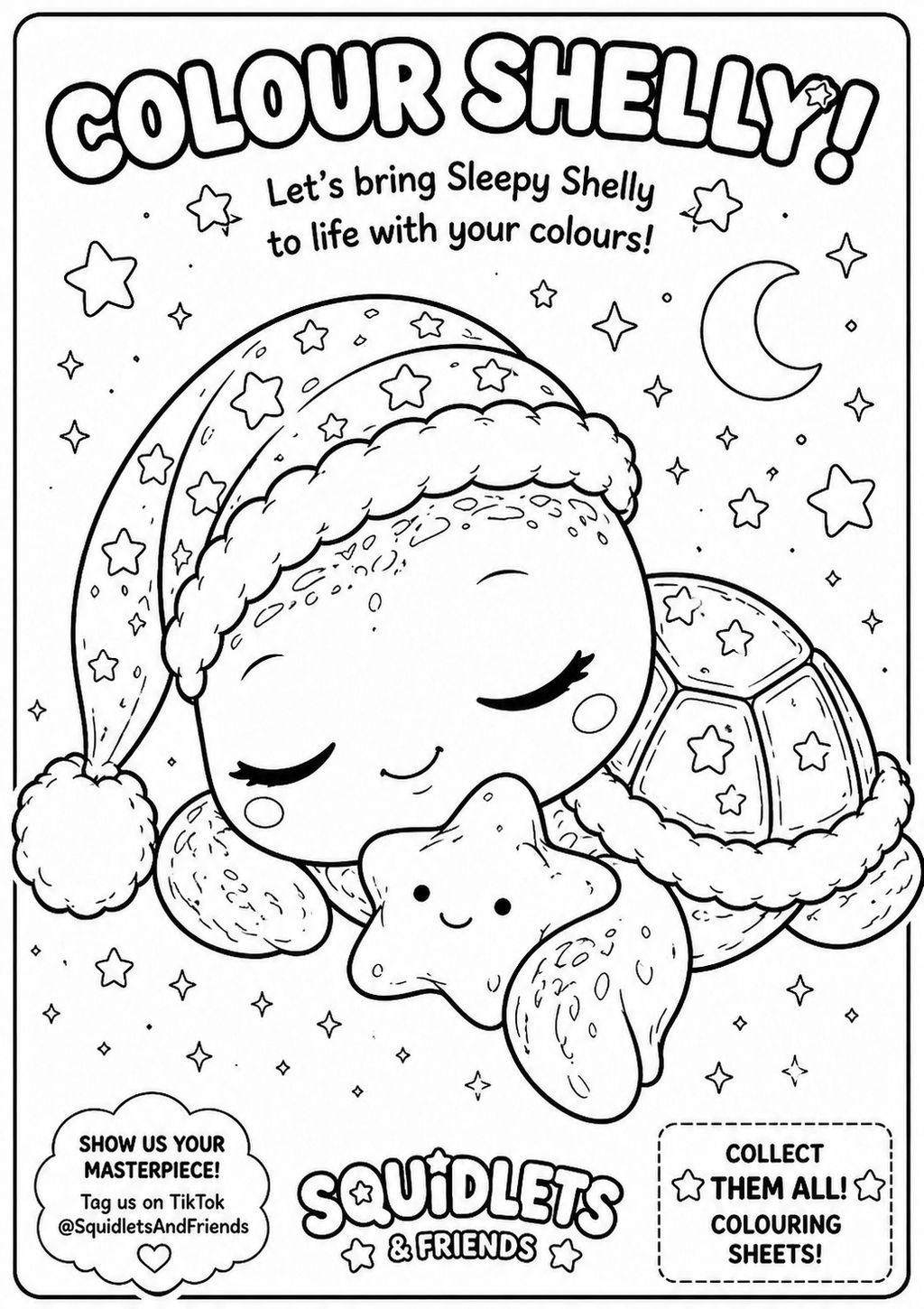 Foamy & Bubble Bay Colouring Sheets