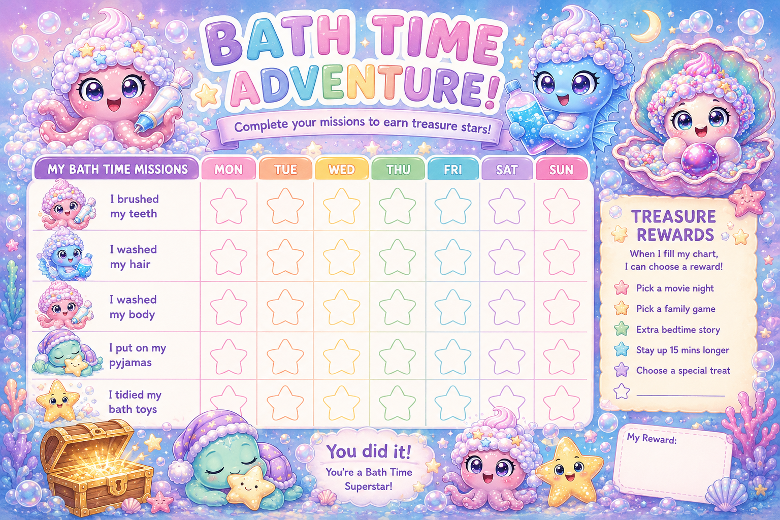 Bubble Bay Routine